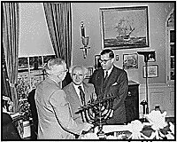 Truman, Ben Gurion,
Eban
