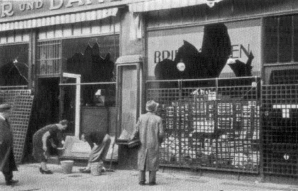 Nazi vandalization
during pogrom