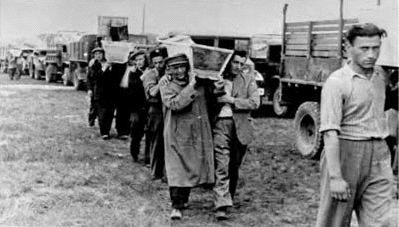 Funeral
procession at
Kielce