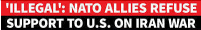 NATO against
                                                      iran war